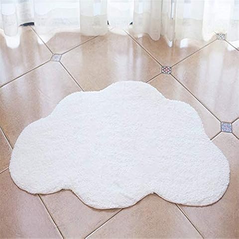 Hava Kolari Wolke Kinderteppich 100% Baumwolle Bodenmatte in Grau weiß Rosa Cover