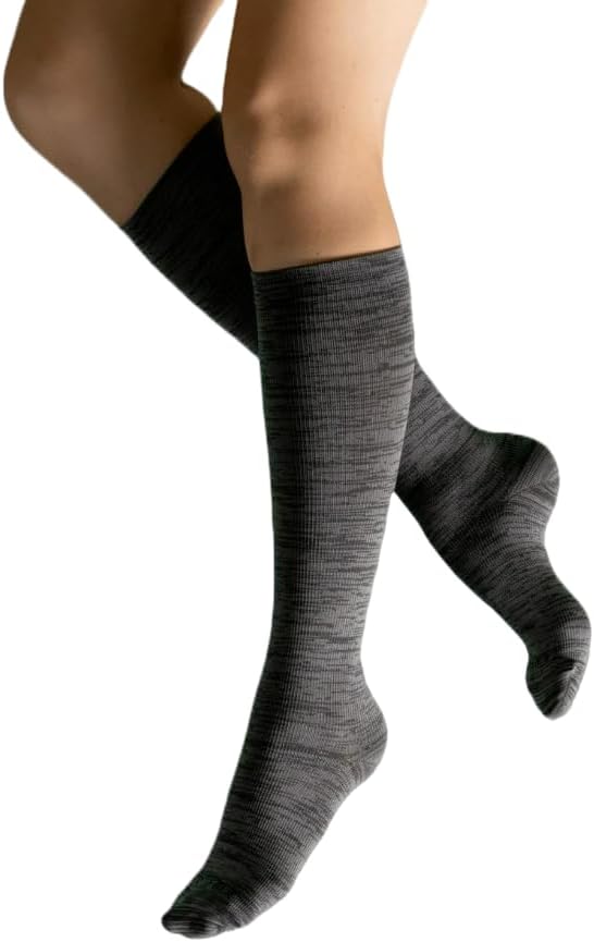 Calcetines de compresión sólidos, calcetines de apoyo de punta cerrada de 15-20 MmHg para hombres y mujeres