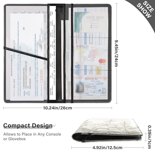 Organizador para autos Slim cuero miniatura 3