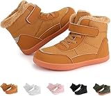 CXPMY Winter-Barfußschuhe für Kinder, rutschfeste Barfußstiefel mit breiter...