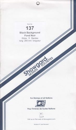 Supports de timbres noirs bande taille 137 pour éviter le jaunissement