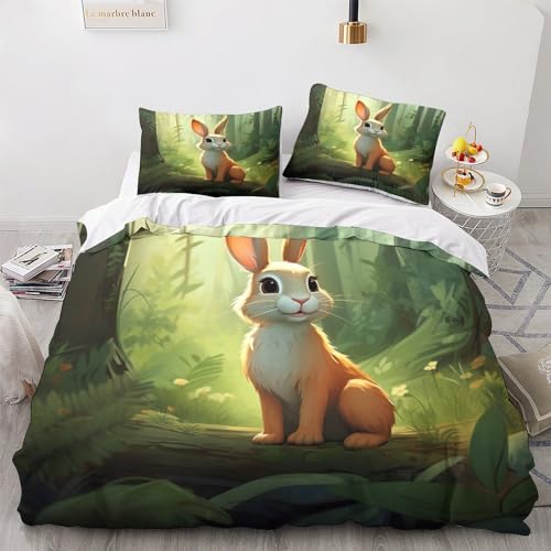 Housse de couette lapin en microfibre pour adoucir vos nuits