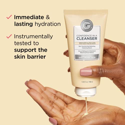 It Cosmetics Confidence In A Cleanser - Hydrating Face Wash With Hyaluronic Acid & Ceramides - 1.7 Fl Oz #TOP2
