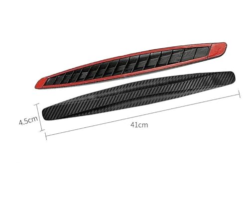 Suyale 4-Packs Universal Car Corner Bumper Guard Rubber Anticollision Protector Anti-Scratch Strips Sticker Car Body Novice Driver Car Door Tape Black Anti-Collision Patch Trim For Suv (Black) #TOP1