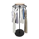 [FACILE À ASSEMBLER] Rond porte-vêtements rotation cela ne prend que 5 minutes, il est donc facile à monter et à démonter. Il est facile à nettoyer et à entretenir, et vous pouvez le laver directement avec un chiffon humide pour un usage domestique, de détail ou commercial