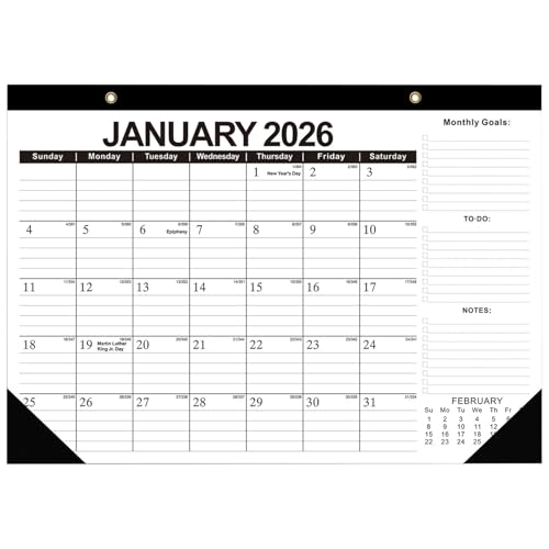 Calendario de pared 2026-2027 para organizar la oficina y el hogar