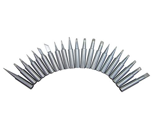 21 Stück Lötspitzen T18 Serie für HAKKO FX-888 FX-888 FX-8801 FX-600 (FX888/FX888D FX8801 FX600) bleifreie Lötspitzen (Marke "AiCE Tls") Cover
