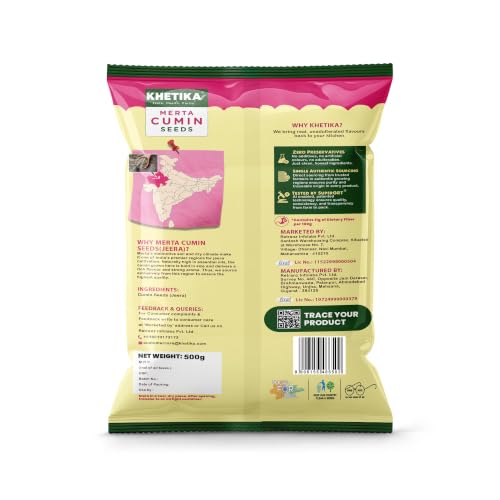 Image of Khetika Naturale Premium Jeera | Whole Cumin Seeds 500gm