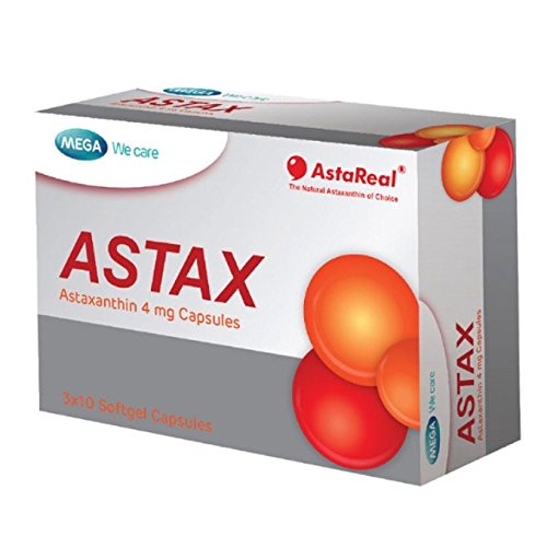 Mega We Care Astax 30 capsules Dietary Supplement Product Astaxanthin 4mg