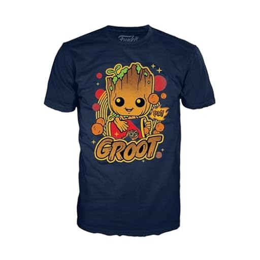 Funko Boxed Tee: Groot Shorts - Groot - Camiseta, Franela - Ropa - Idea de Regalo - Top de Manga Corta para Adultos Hombres y Mujeres - Mercancia Oficial | Ya disponible en tu tienda friki favorita! En mundofriki.es!