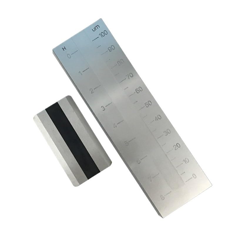 0-50um Stainless Steel PUSHEN Single Groove Fineness of Grind Gauge Hegman for Coating