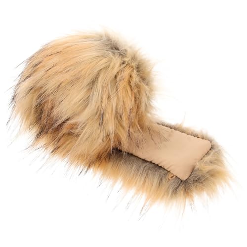 Holibanna Fourrure Fausse Amovible pour Capuche Manteau Hiver Douce et Accessoire Élégant pour Veste et Manteau Femme