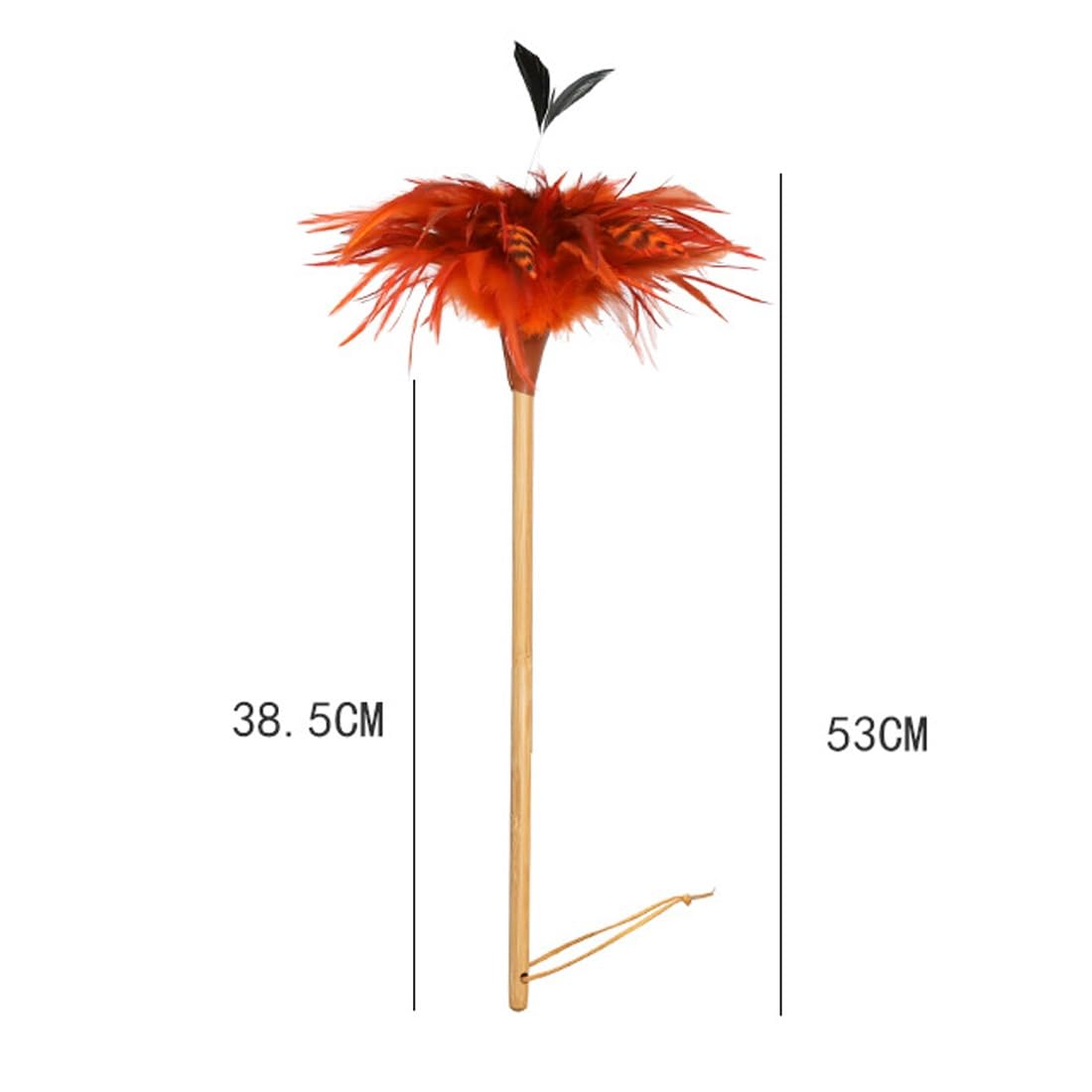 plumero de plumas, Limpiadores de persianas reutilizables con mango, hechos a mano plumas pollo for el hogar, la oficina y coche