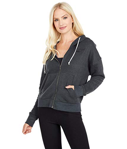 Reebok レディース トレーニング エッセンシャル メランジ フルジップパーカー X-Large ブラック