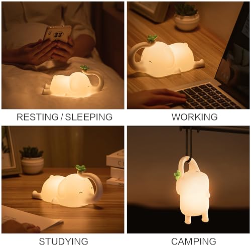 Lámpara de mesa de noche infantil de silicona CYANLUX miniatura 6