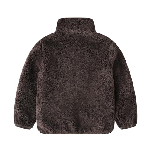 Kids P𝐨lar Fleece Jackets S𝐡erpa Lightweight Fuzzy Outerwear Boys Girls Long Sleeve Zipper Warm Fall Winter Coat2