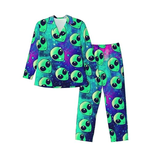 Pyjama homme vert extraterrestre idéal pour des soirées cocooning