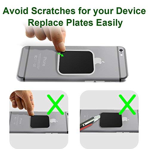 Mount-Metal-Plate12Pack-for-Magnetic-Car-Mount-Phone-Holder-with-Full-Adhesive-for-Phone-Magnet-Magnetic-Mount-Car-Mount-Magnet-12X-Rectangular-Black