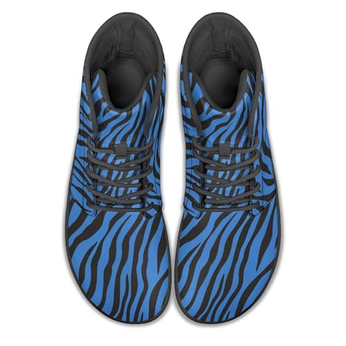 Image of Fashion Print Womens Mens High Top Barefoot Sneakers Flat Shoes