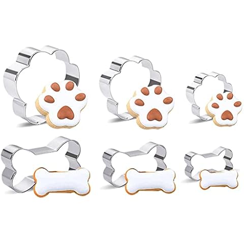 6 Piece Dog Cookie Cutter Set for Baking Cover