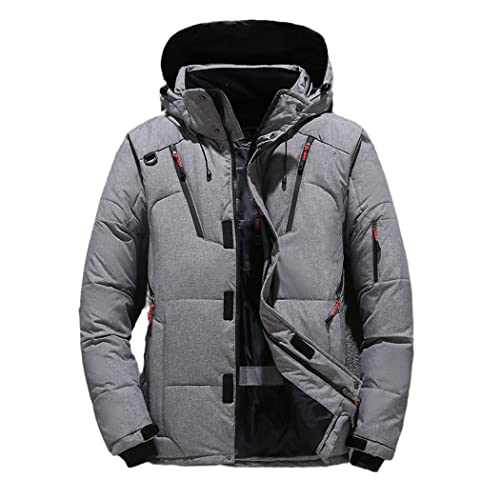 Doudoune homme coupe-vent épaisse YIOLEAMP pour rester au chaud en M