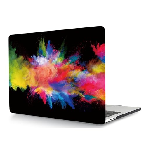 HLAAJJX Etui na nowego Macbooka Air 34.5 cm M3 M2 2024-2022 A2681 A3113, kolorowy nadruk matowa plastikowa twarda obudowa na laptopa, B18