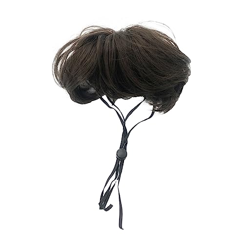 HOUDERCO 1Pc Adorable Pet Wig for Dogs Lightweight and Durable Dog Hair Accessory for Fun Dress Up for Pet Cosplay and Parties Easy to Wear Unique Styling for Your Furry Friend