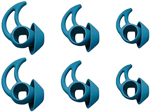Aiivioll QC/Sport tapones para los oídos True Wireless Shark Fin tapones para los oídos de silicona son compatibles con Bose QC/Sport Auriculares deportivos inalámbricos (azul)