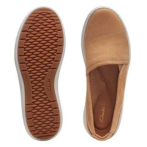 Clarks Clarks Women's Nalle Violet Loafer, Camel Leather, 9 Medium US