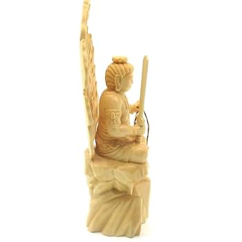 Amazon｜不動明王 仏像 不動明王像 木像 桧木 置物 不動尊 高さ