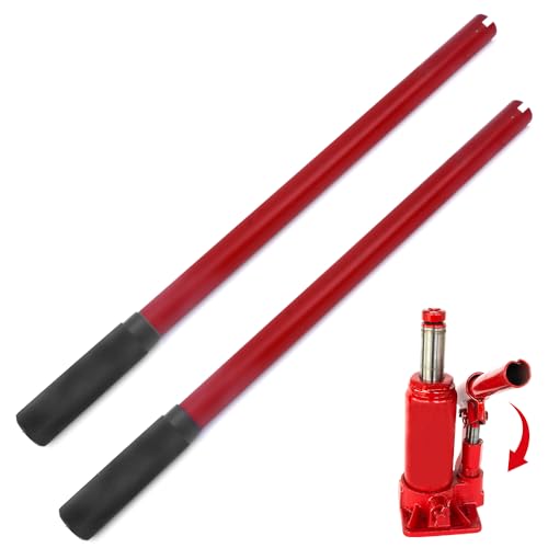 2 Pack Heavy Duty Hydraulic Bottle Jack Handle for 20-32 Ton Replacement Lever Pole with Anti-Slip Grip Sleeve