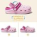 OWIF Boys Girls Toddler Clogs Little Kids Slip on Slides Sandals Truck Car Bunny Summer Water Shoes Garden Beach Pool Outdoor Bathing Shower Slippers Pink