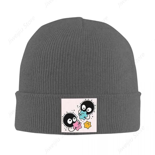 Soot Studio Ghibli Gorra de Punto cálida Gorra de Moda Gorro de