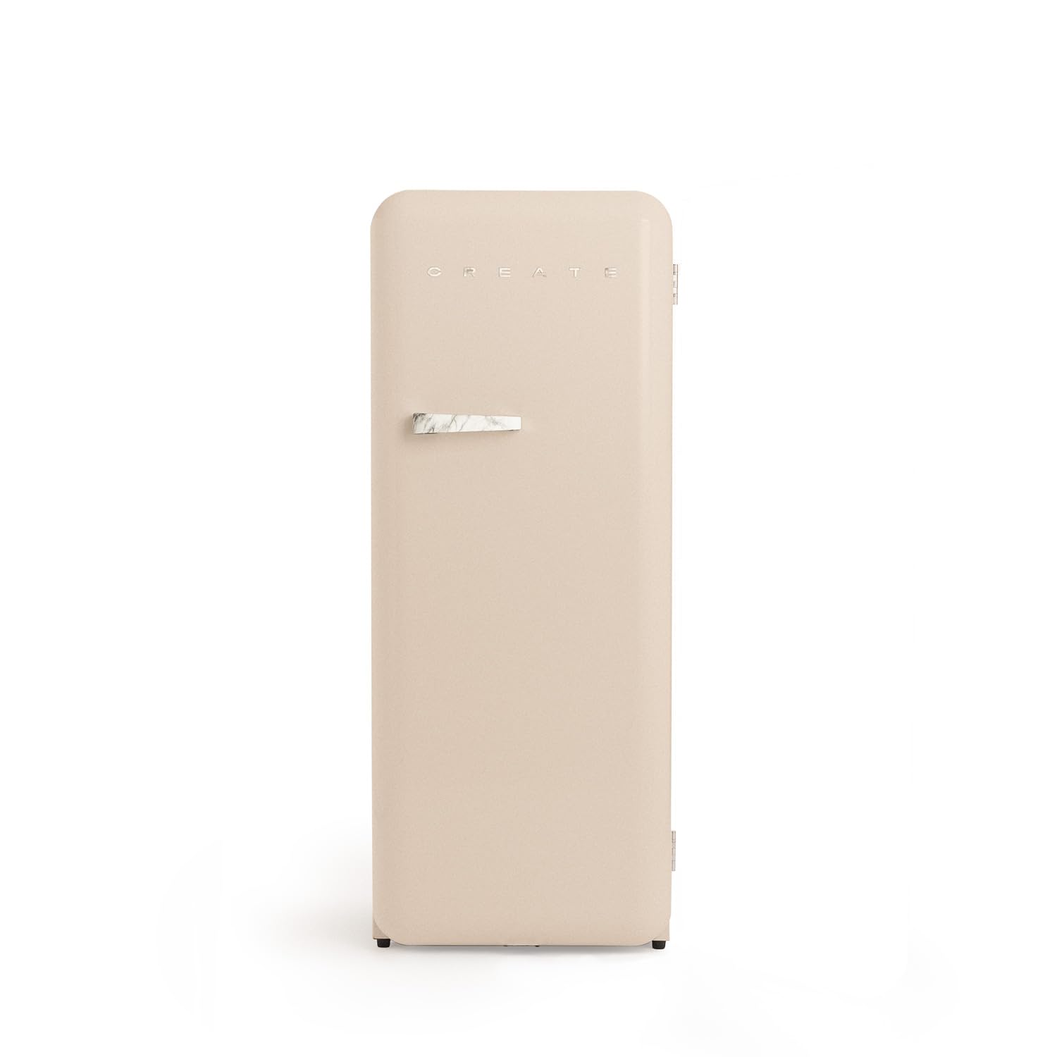 CREATE / RETRO FRIDGE 150 TERRACOTA/Frigorífico blanco roto maneta terracota con congelador 281L / 102W. bajo consumo. 150cm. 3 estantes. regulador temperatura. botellero. 60x60x150cm — view 11