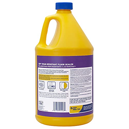 Zep Stain Resistant Floor Sealer - 1 Gallon (Case Of 4) Zufslr128 - Durable, Long Lasting Seal #TOP5
