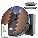 Robot Vacuum and Mop with Mapping: 6000Pa Self Emptying Robotic Vacuum with...