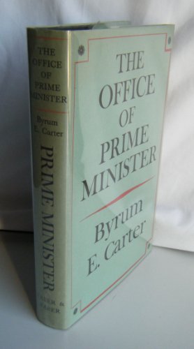 The Office of Prime Minister [Unknown] B0000CJBJ8 Book Cover