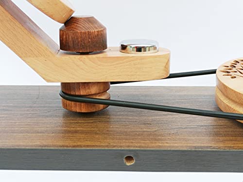 Image of Hind Handicrafts Wooden Yarn Ball Winder for Knitting Crocheting - Handcrafted - Natural Hand Operated - Knitter's Gifts Center Pull Ball Winder (Tree of Life 2A)