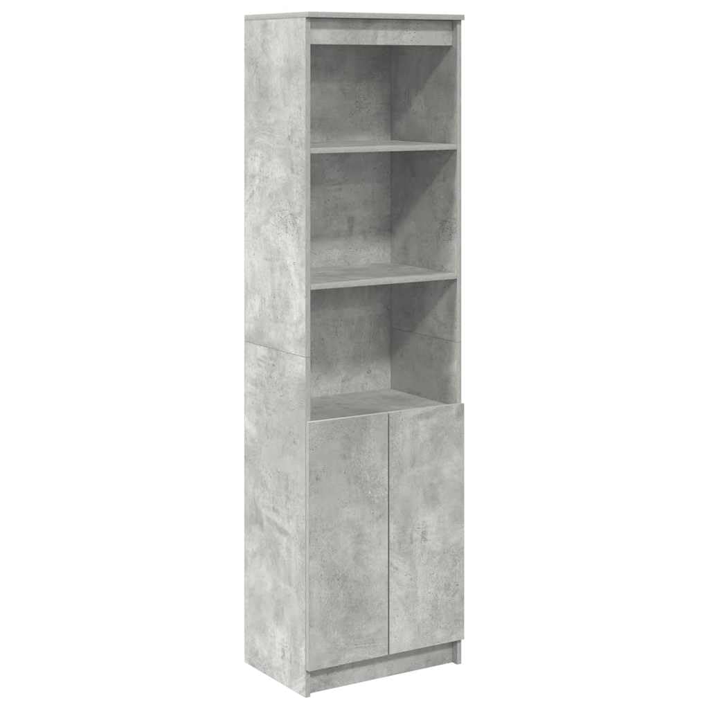 vidaXL Highboard Concrete Grey 50x35x180 cm Engineered Wood