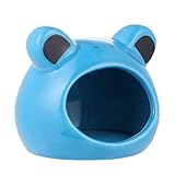 VILLCASE Keramik Hamster Haus Kleines Haustier Versteck Hamster Höhle Kühlhaus Nest Mini Hütte Käfig für Chinchilla Hamster Kleintiere