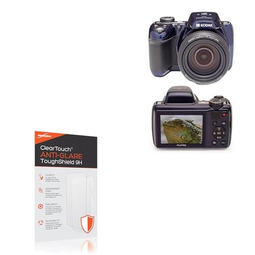 BoxWave Screen Protector Compatible With Kodak PixPro AZ528 - ClearTouch Anti-Glare ToughShield 9H (2-Pack), Anti-Glare 9H Tough Flexible Film Screen Protector