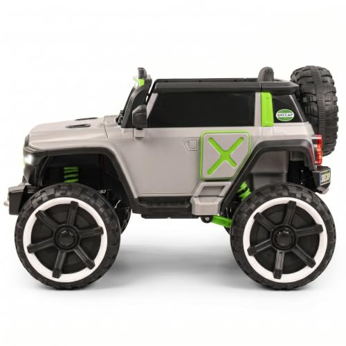 Image of Srecap WN 502 Rechargeable Battery Operated Ride on for Kids, Cars with Light & Music | Ride on Toy Baby Big Battery Car | Electric Car for Kids to Drive 2 to 7 Years Boy Girl (Grey Colour)