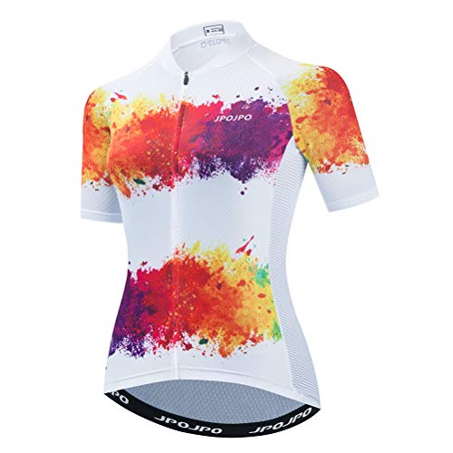 Mujeres Ciclismo Jersey Bike Shirt Verano Manga Corta Ciclismo Ropa Cover