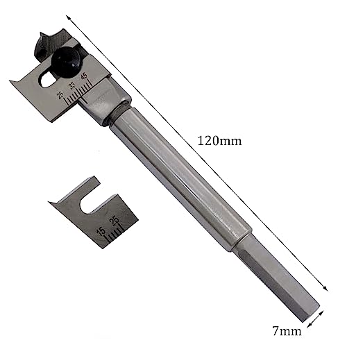 15-45mm Adjustable Spade Bit Tool Expansive Flat Woodworking Boring Drill Bit Set - Image 4