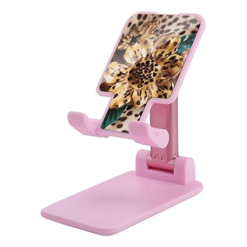 Support de téléphone réglable léopard pour éviter les douleurs
