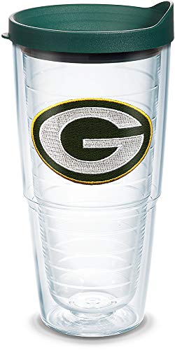 Image of Tervis Made in USA Double Walled NFL Green Bay Packers Insulated Tumbler Cup Keeps Drinks Cold & Hot, 24oz, Primary Logo