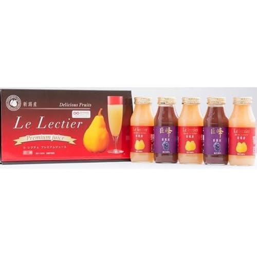 ルレクチェジュース180ml×3と巨峰ジュース180ml×2本セット