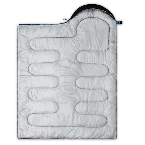 Image of QOOMO Camping Sleeping Bags,3 Season Warm & Cool Weather,Lightweight,Waterproof Sleeping Bags for Adults & Kids,Traveling,and Outdoors,Camping Gear Equipment