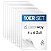 PEARWAY™ - [10er Set] ultra klare Plexiglas Ersatz Platten - 100 x 150 x 1,1mm (4x6 Zoll) - durchsichtige Ersatz Glasscheibe wie Acrylplatte oder Acrylglas