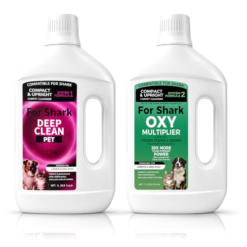 Carpet Cleaner Solution for Shark Deep Clean Pet & OXY Multiplier, 1L+1L